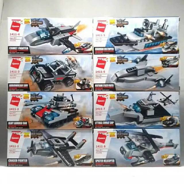 Barco De Combate Marine Enlighten 1411 8 En 1 , 700 PCS (Bloques de Construcción )