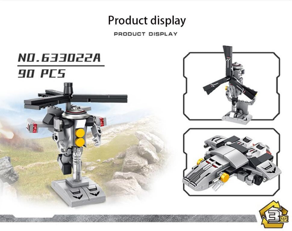 Helicóptero Conveyor 8 En 1 Bloques De Construcción