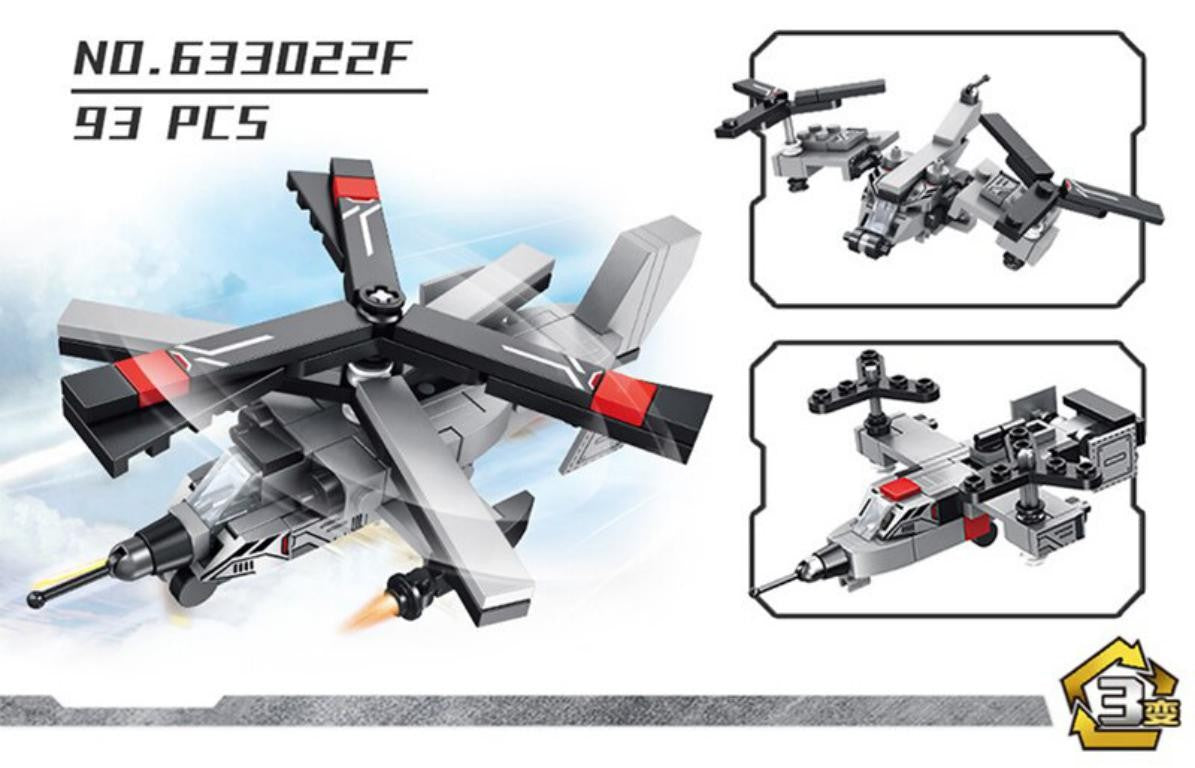 Helicóptero Conveyor 8 En 1 Bloques De Construcción