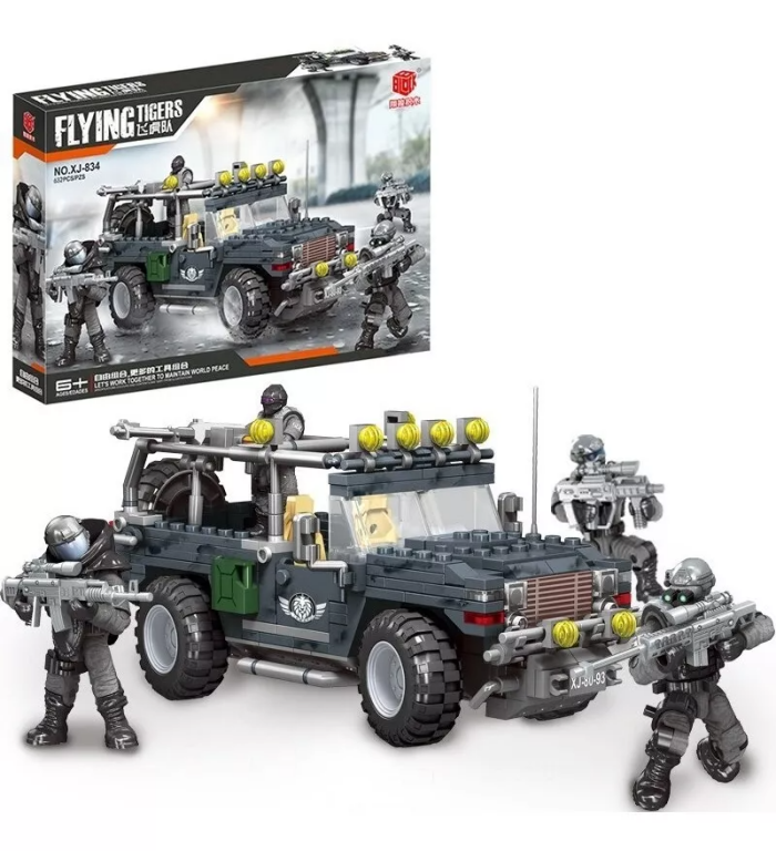 Jeep Flying Tigers xj-834 Bloques De Construcción