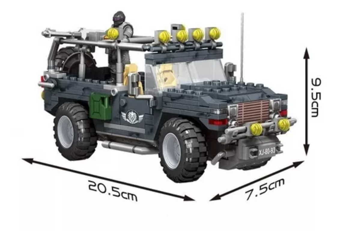 Jeep Flying Tigers xj-834 Bloques De Construcción