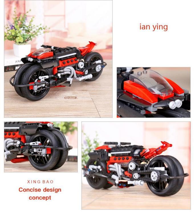 Motocicleta Xingbao Dream Car 680pcs Bloques De Construcción