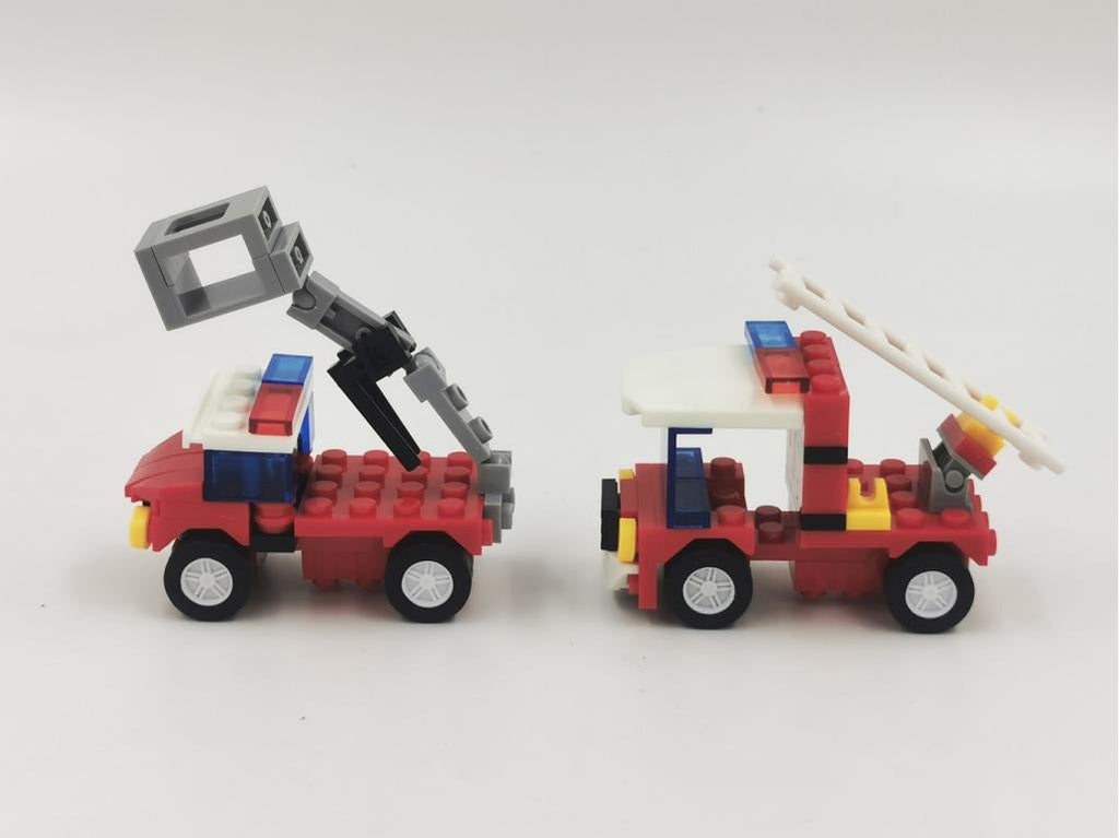 Camión De Bomberos City Fire 4 En 1 Bloques De Construcción