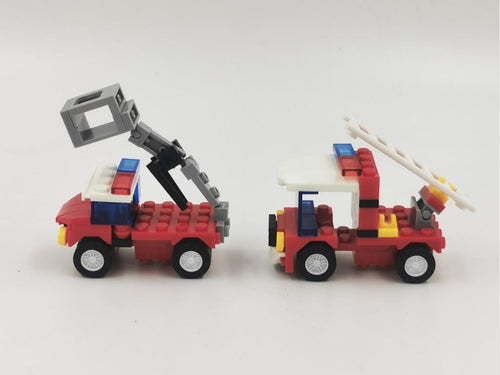 Camión De Bomberos City Fire 4 En 1 Bloques De Construcción