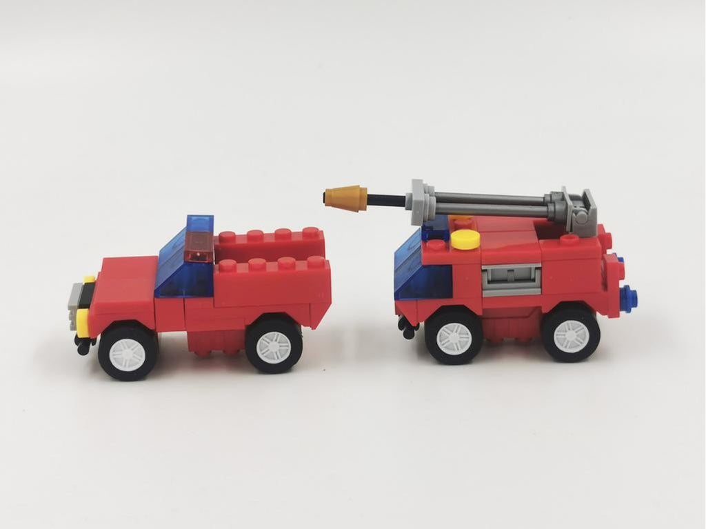 Camión De Bomberos City Fire 4 En 1 Bloques De Construcción