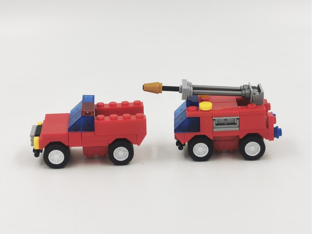 Camión De Bomberos City Fire 4 En 1 Bloques De Construcción