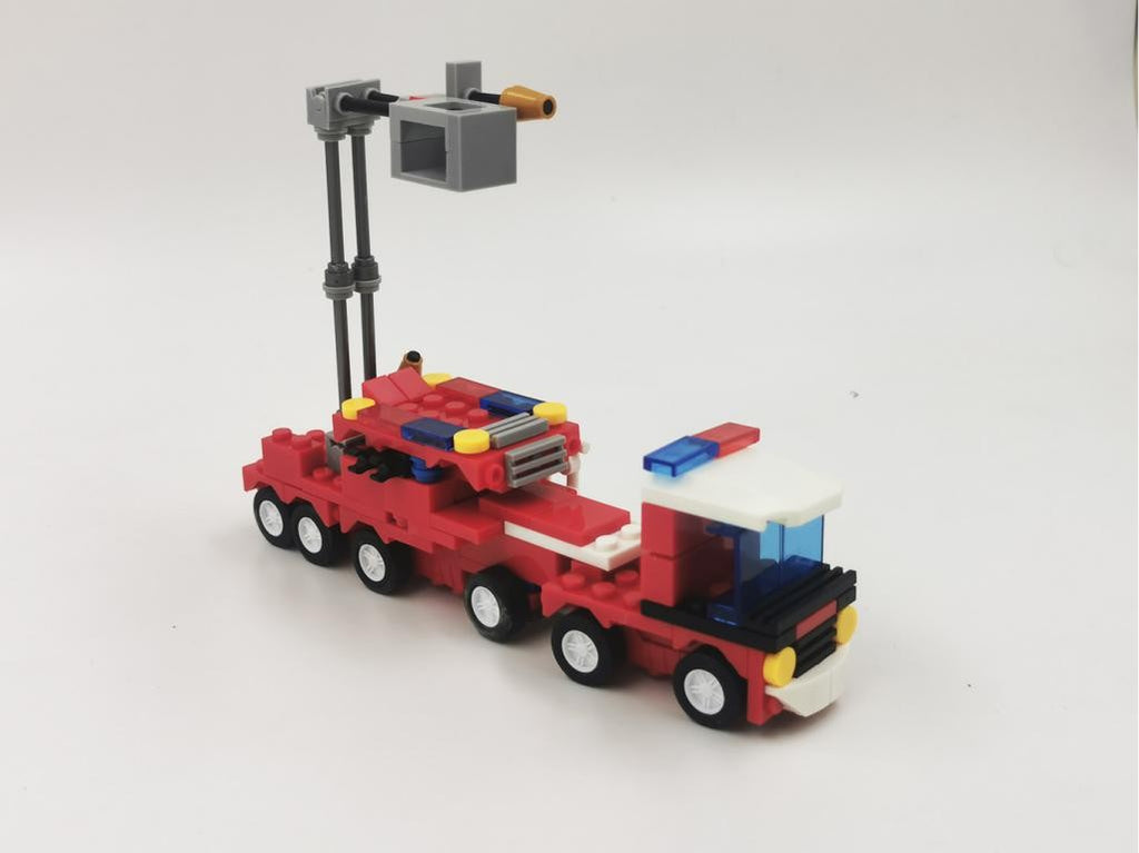 Camión De Bomberos City Fire 4 En 1 Bloques De Construcción