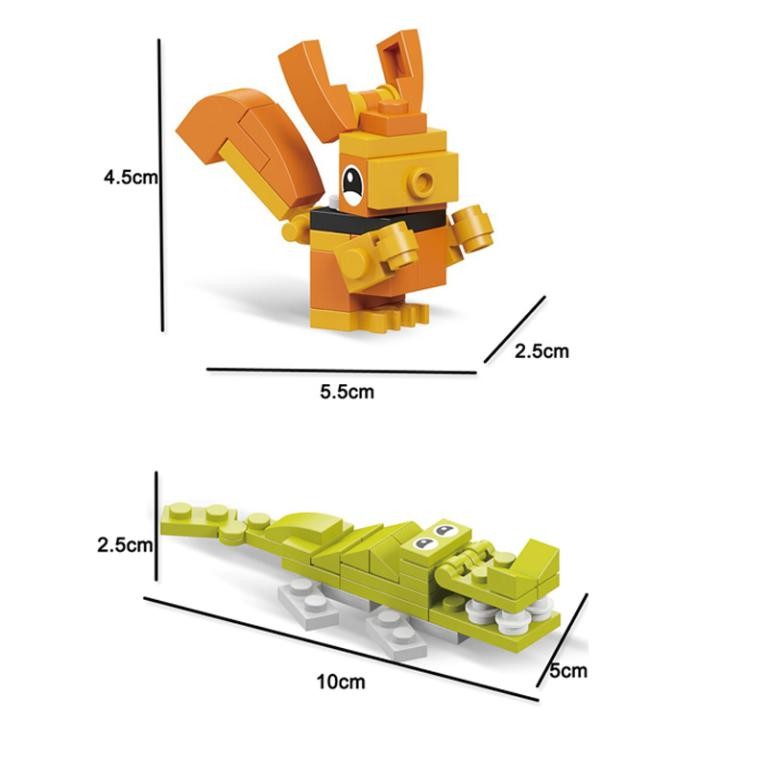Reino Animal 12 En 1 Bloques De Construcción