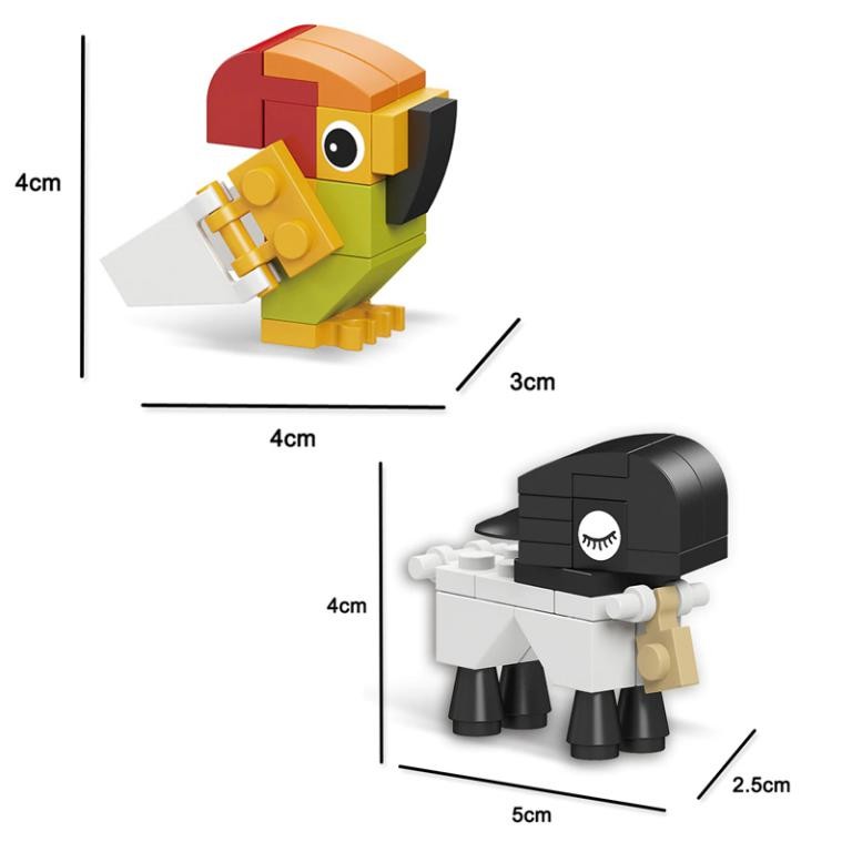 Reino Animal 12 En 1 Bloques De Construcción