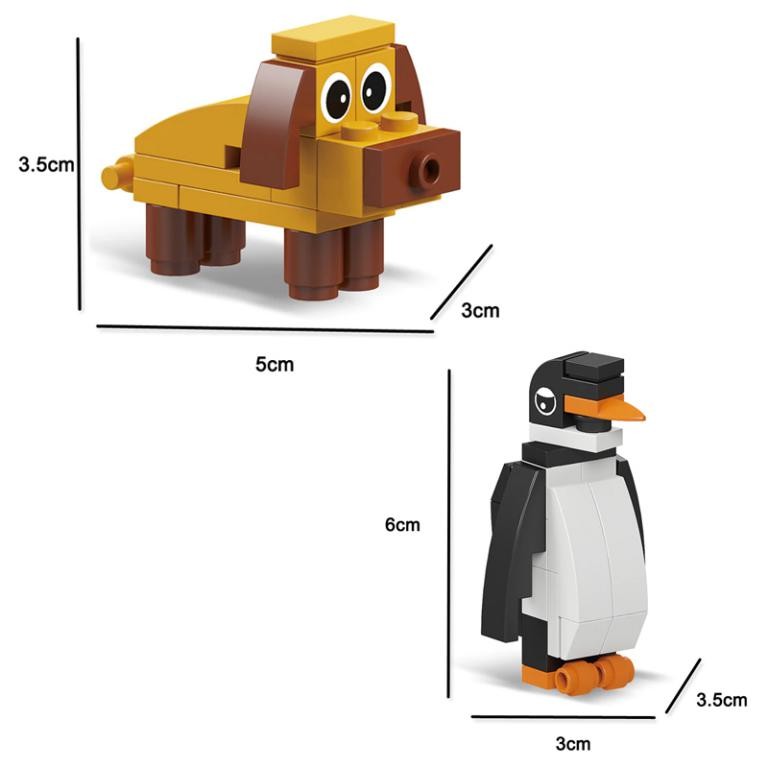 Reino Animal 12 En 1 Bloques De Construcción