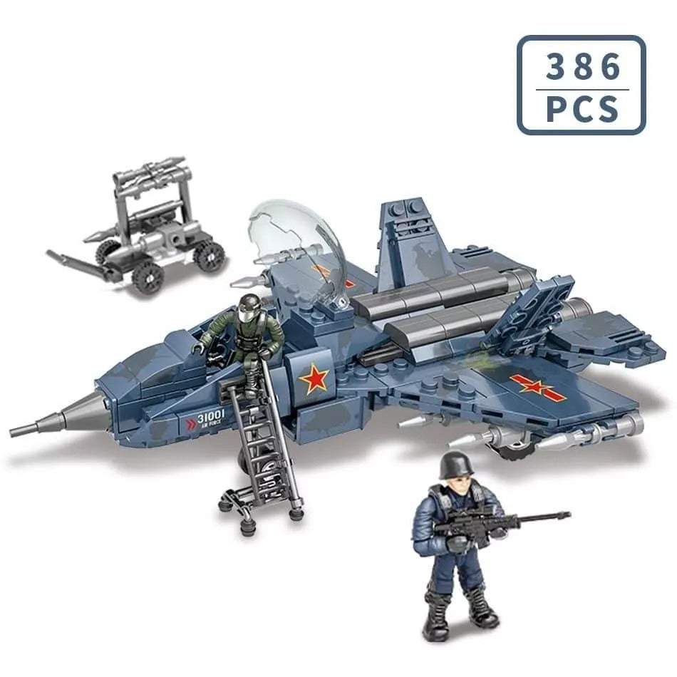 Avión Chino Shenyang J-31 386pcs (bloques De Construcción) 386 Militar
