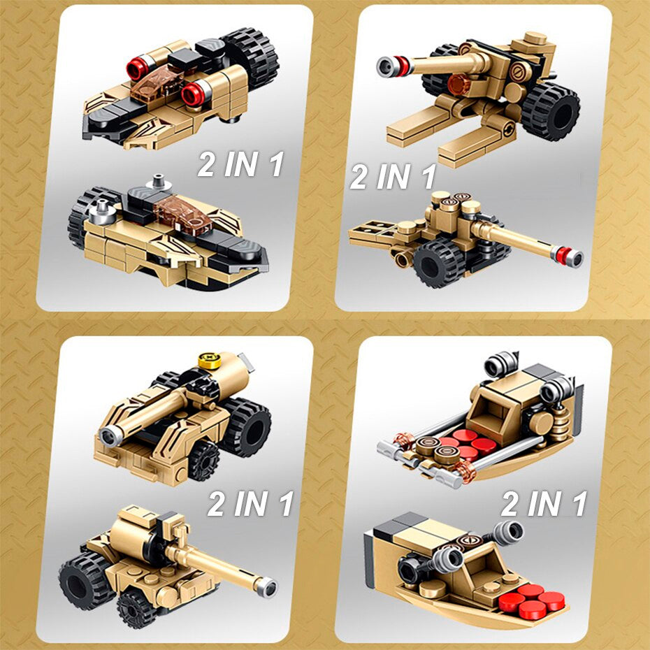 Camión Patriot Defensa Antiaérea 12en1 / 549 PCS (bloques De Construcción)