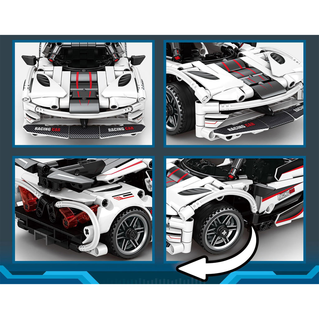 Auto Deportivo Gt +control Remoto (Bloques De Construcción)