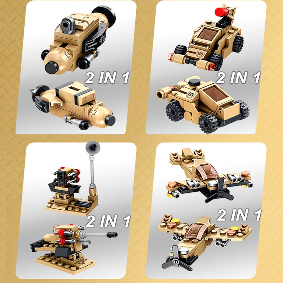 Camión Patriot Defensa Antiaérea 12en1 / 549 PCS (bloques De Construcción)