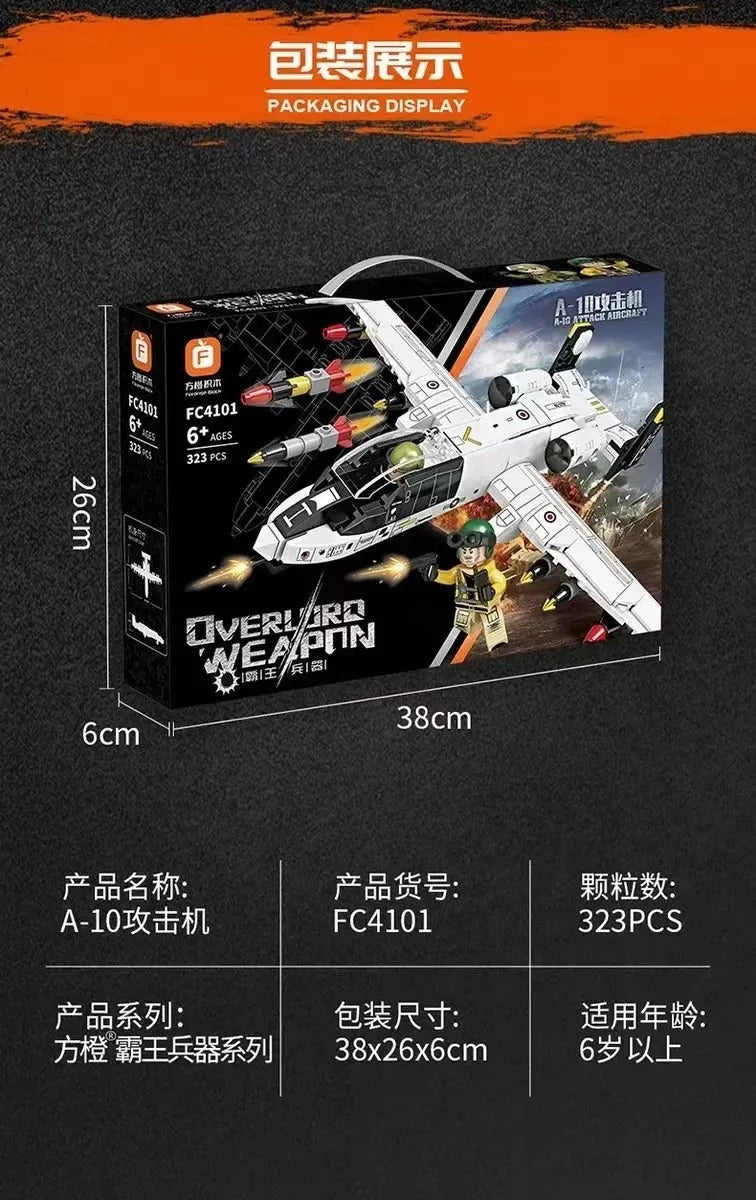 Avión De Combate A-10 Thunderbolt 323 PCS (Bloques De Construcción)