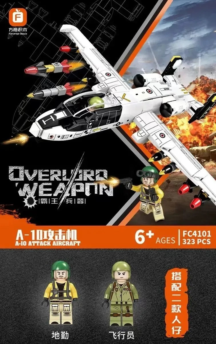 Avión De Combate A-10 Thunderbolt 323 PCS (Bloques De Construcción)