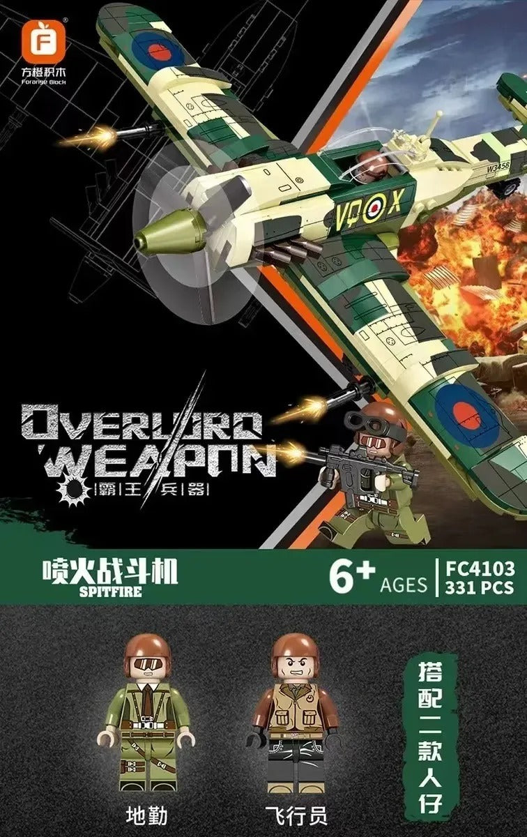 Avión Spitfire 331 Pcs (Bloques De Construcción)