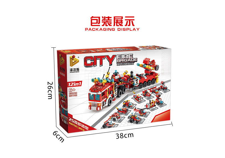 Camión De Bomberos City  12en1 /  557 (Bloques De Construcción)