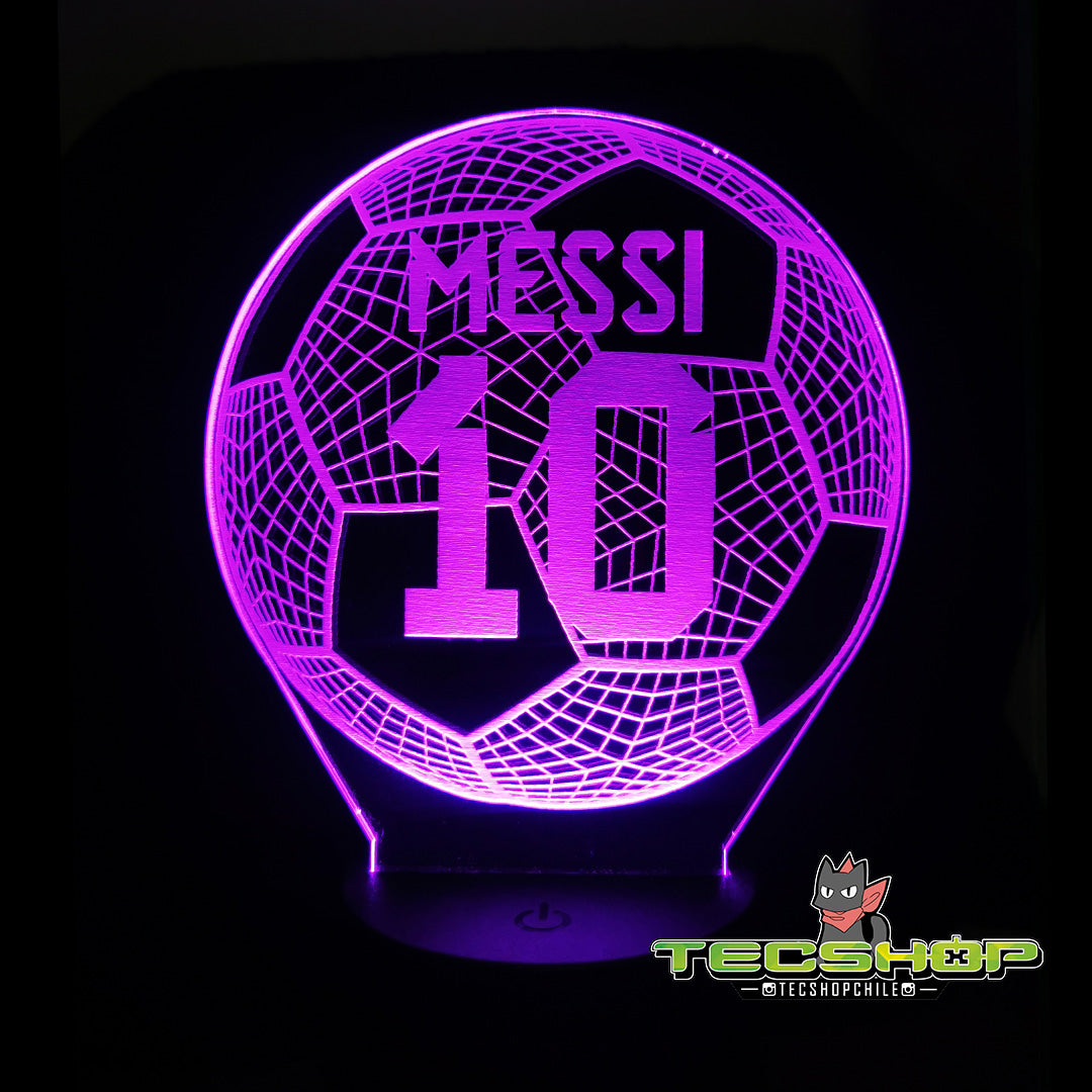 Lámpara Led Balón  De Messi + Control Remoto