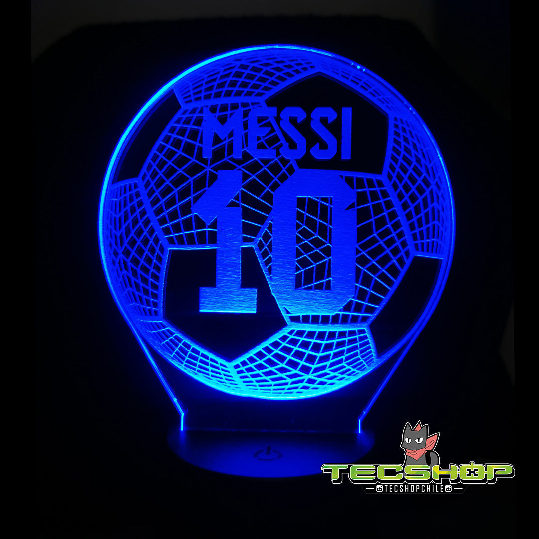 Lámpara Led Balón  De Messi + Control Remoto