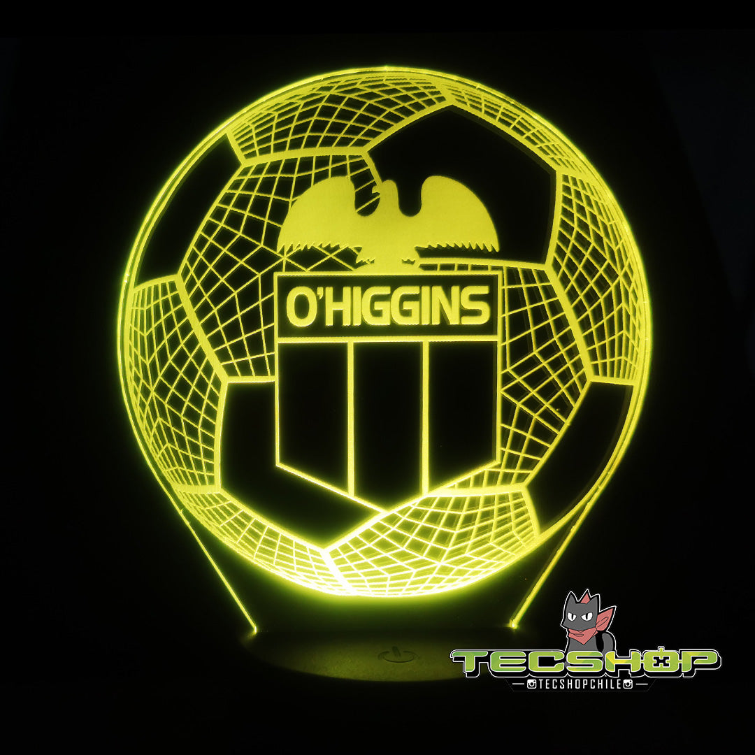Lámpara Led Balón Club Deportivo O'higgins + Control Remoto