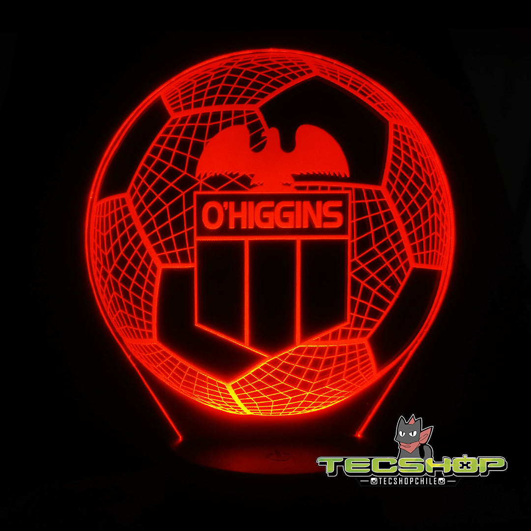 Lámpara Led Balón Club Deportivo O'higgins + Control Remoto