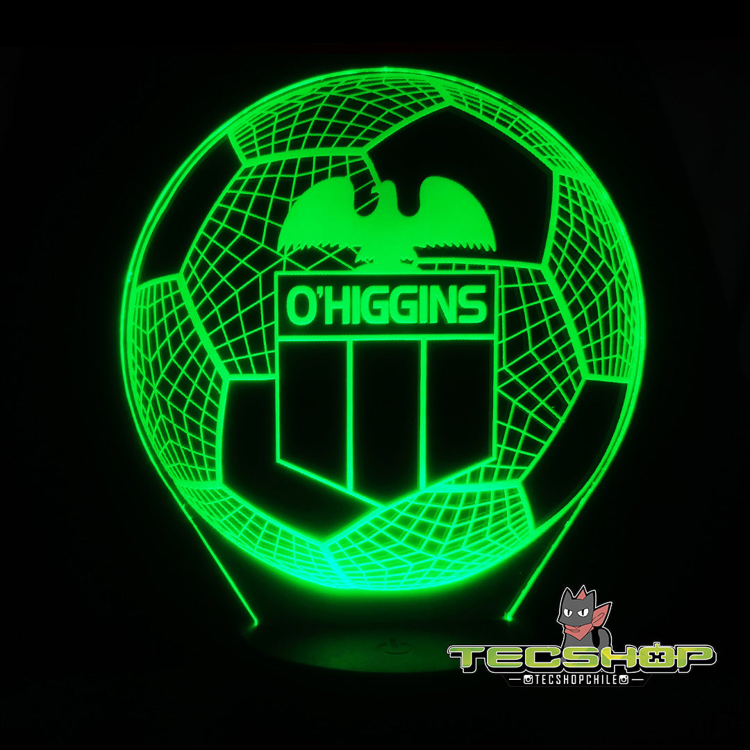 Lámpara Led Balón Club Deportivo O'higgins + Control Remoto