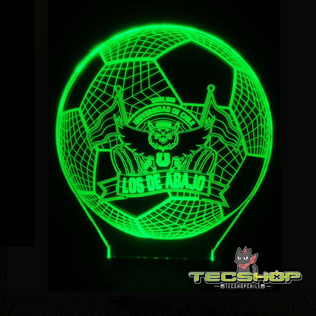 Lámpara Led Balón Universidad De Chile Los De Abajo+control remoto