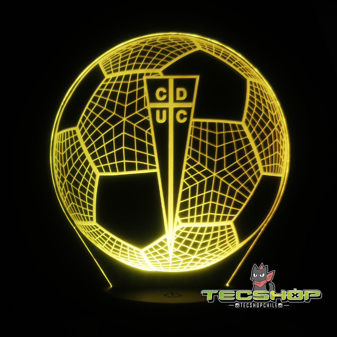 Lámpara Led Balón Universidad Católica + Control Remoto