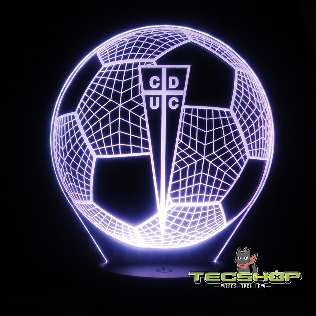 Lámpara Led Balón Universidad Católica + Control Remoto