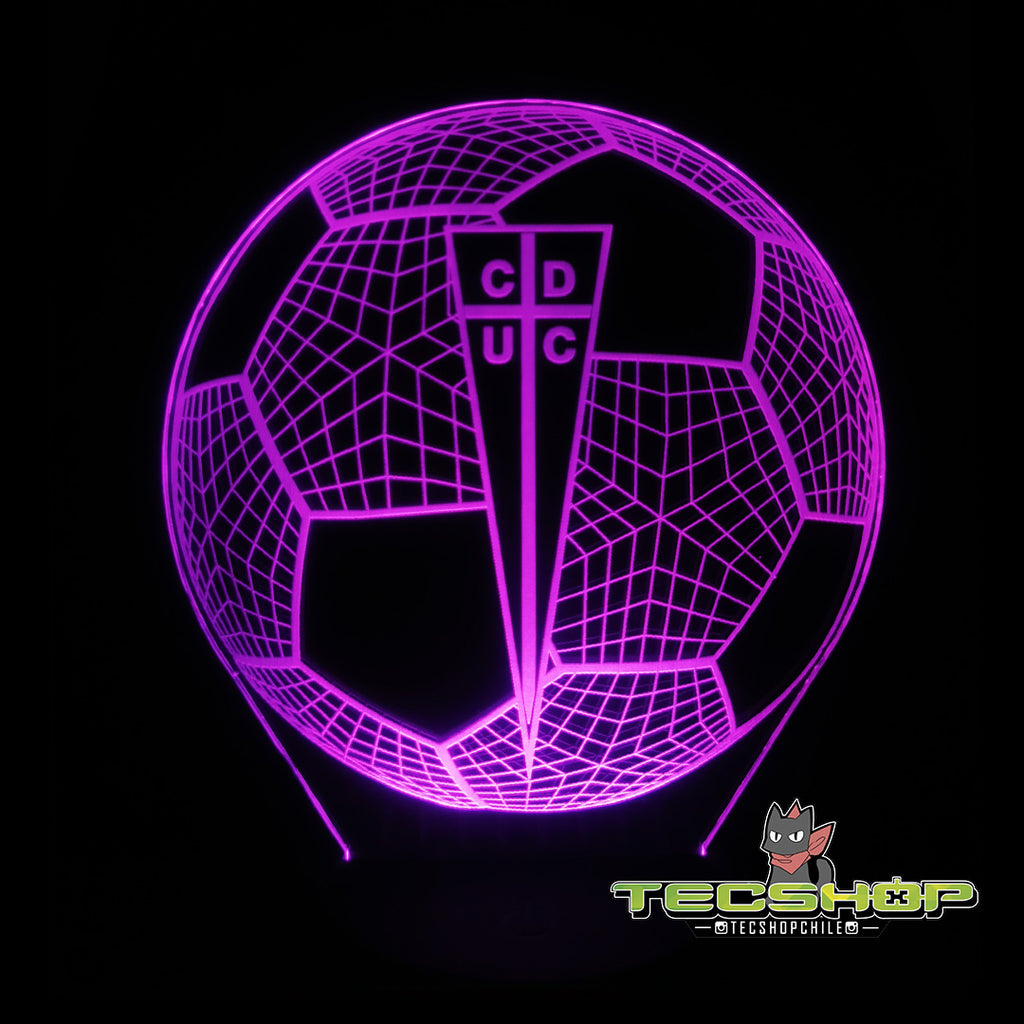 Lámpara Led Balón Universidad Católica + Control Remoto