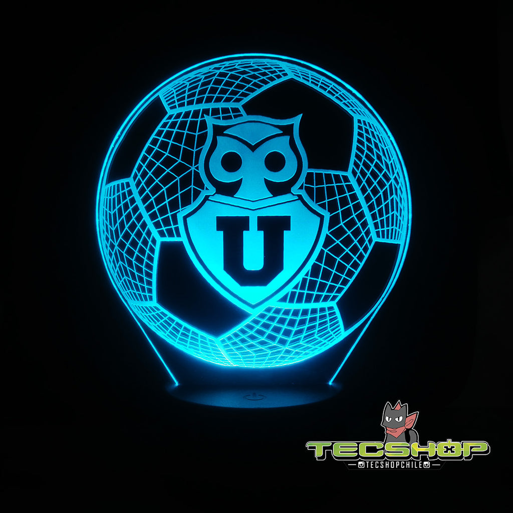 Lámpara Led Balón Universidad De Chile + Control Remoto