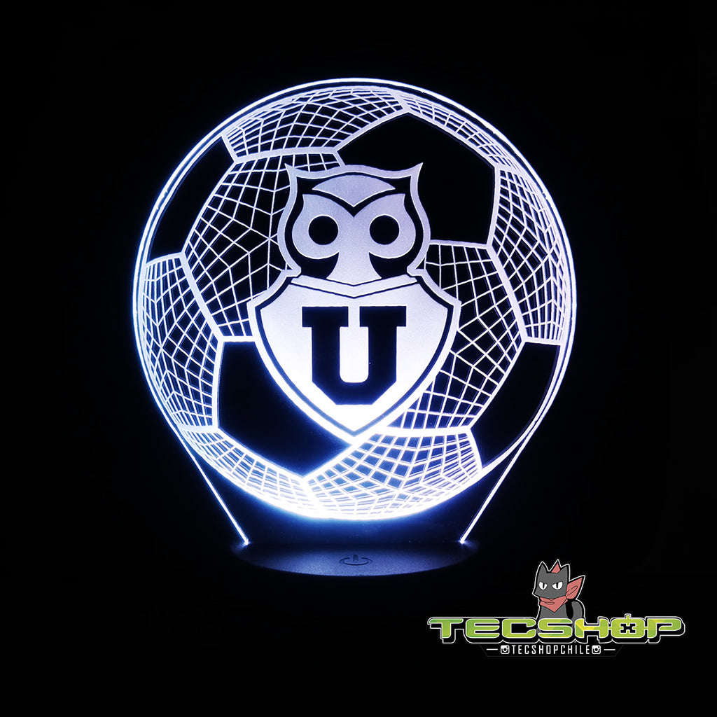 Lámpara Led Balón Universidad De Chile + Control Remoto
