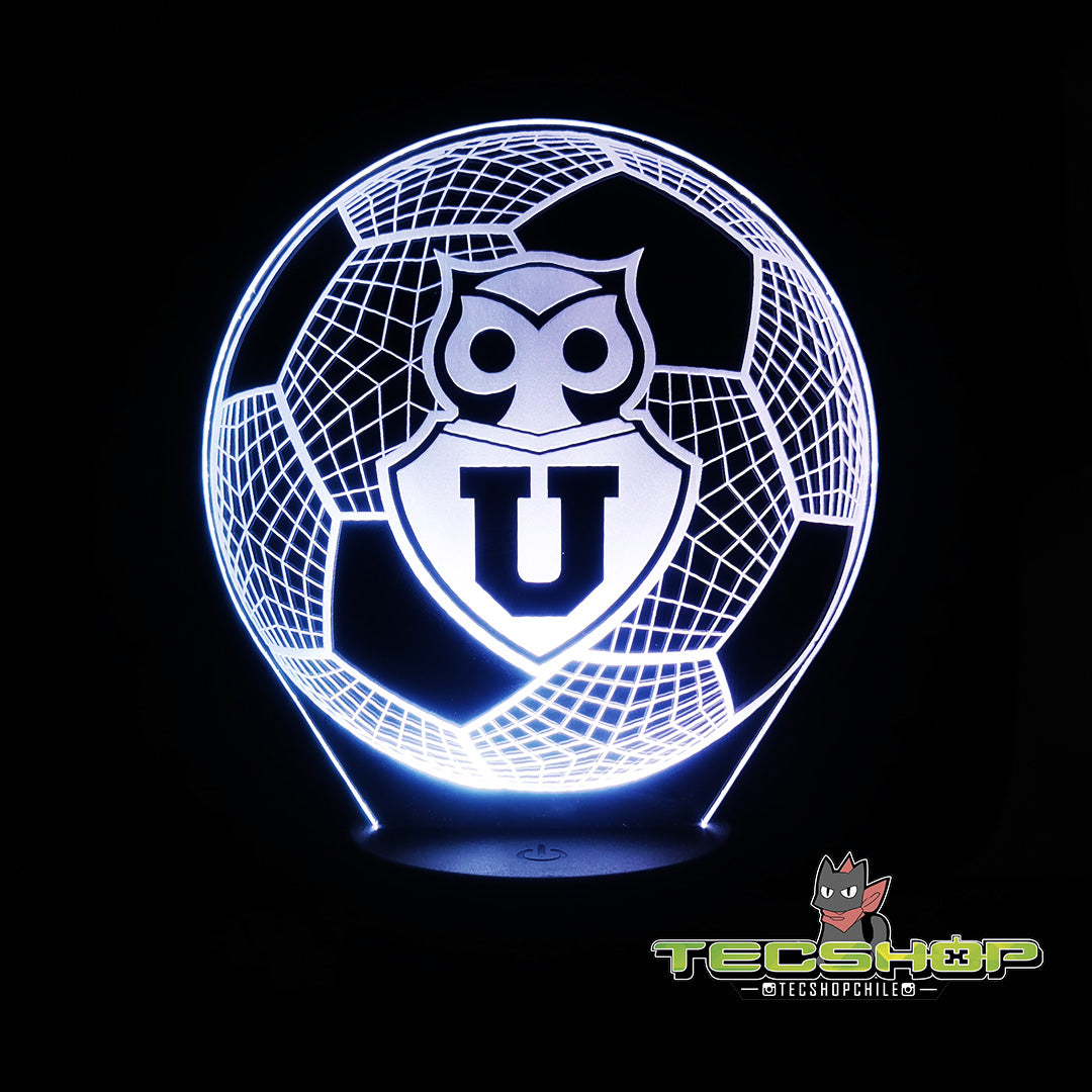 Lámpara Led Balón Universidad De Chile + Control Remoto