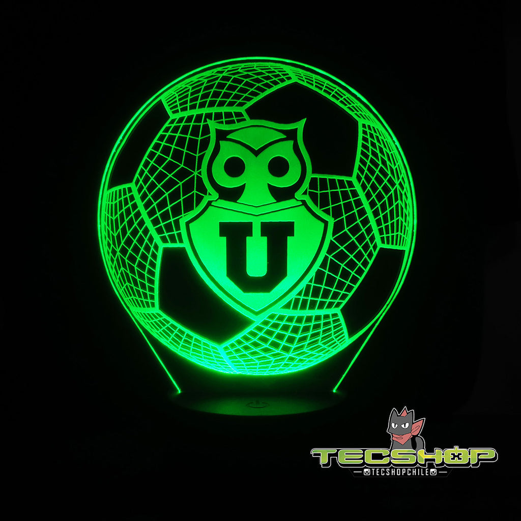 Lámpara Led Balón Universidad De Chile + Control Remoto