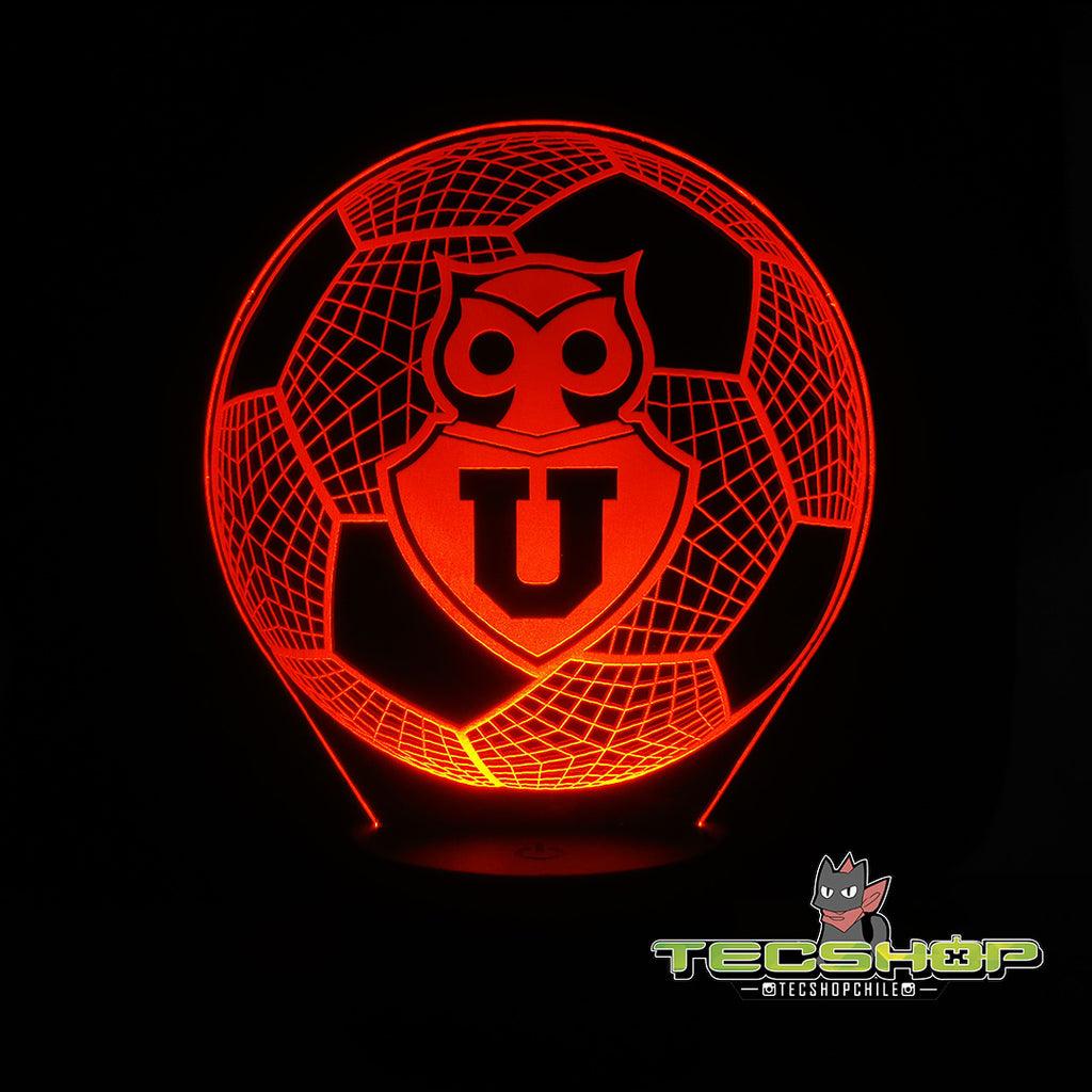 Lámpara Led Balón Universidad De Chile + Control Remoto