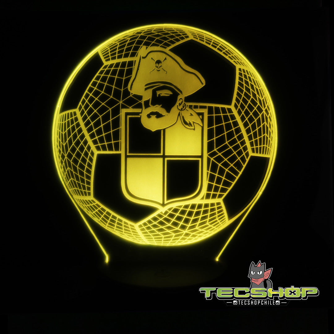 Lámpara Led Balón Coquimbo Unido + Control Remoto