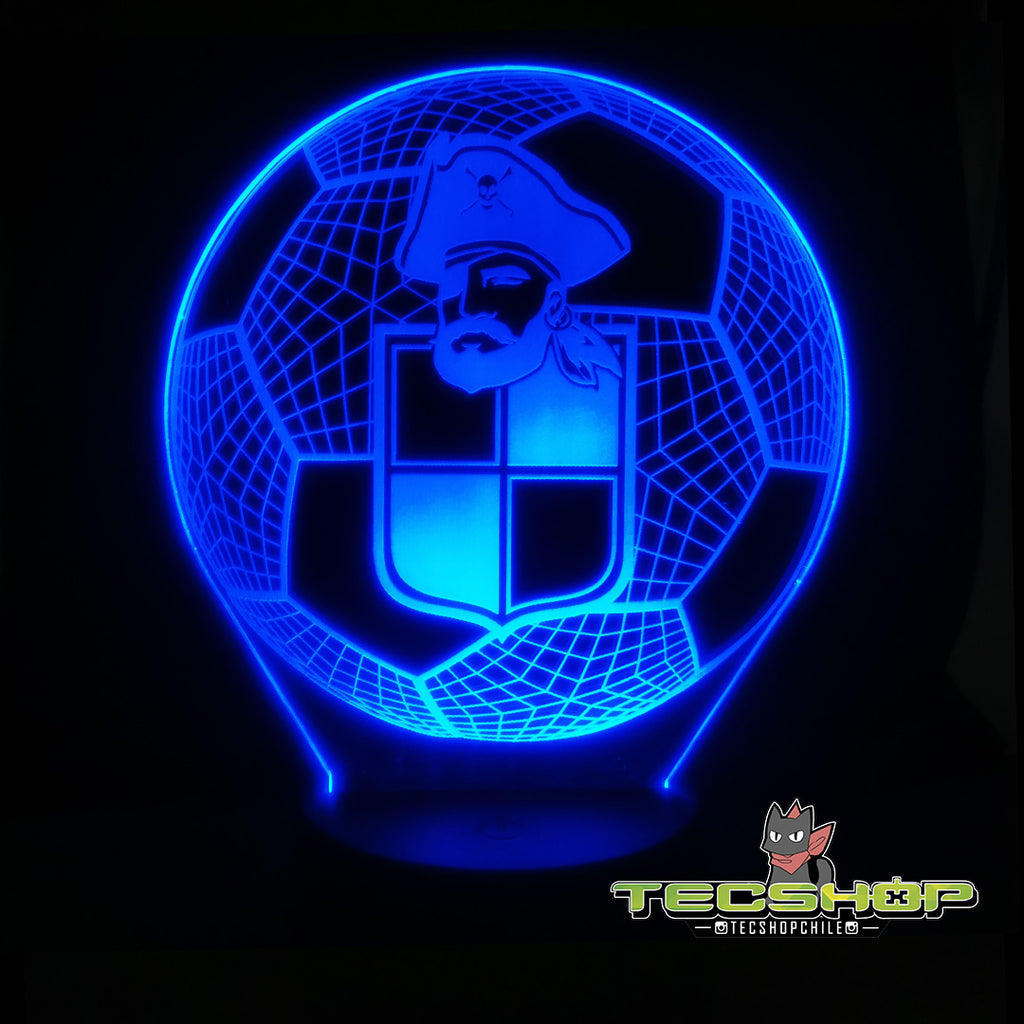 Lámpara Led Balón Coquimbo Unido + Control Remoto