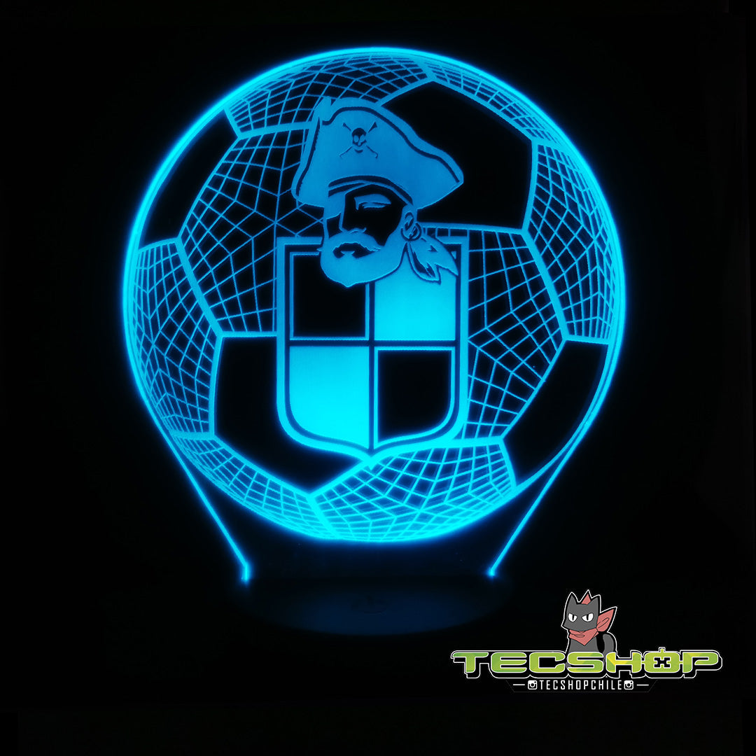 Lámpara Led Balón Coquimbo Unido + Control Remoto