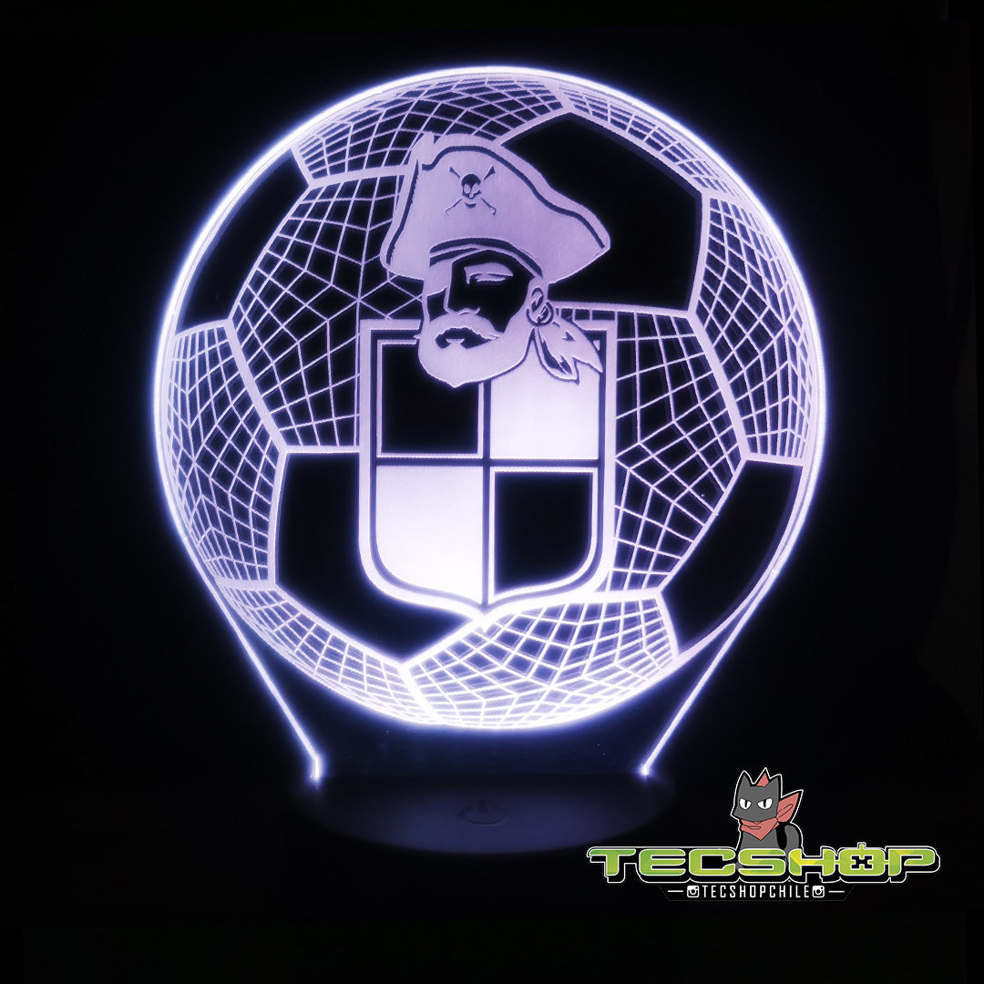 Lámpara Led Balón Coquimbo Unido + Control Remoto