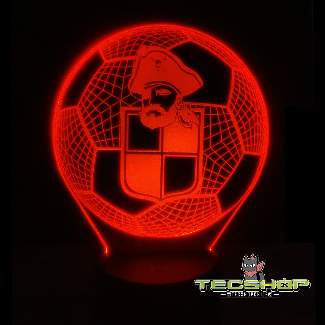 Lámpara Led Balón Coquimbo Unido + Control Remoto