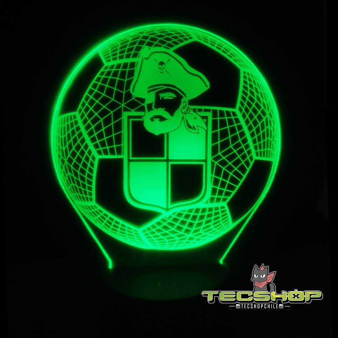 Lámpara Led Balón Coquimbo Unido + Control Remoto