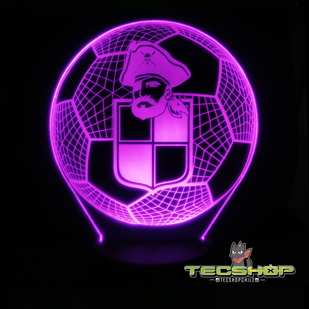 Lámpara Led Balón Coquimbo Unido + Control Remoto