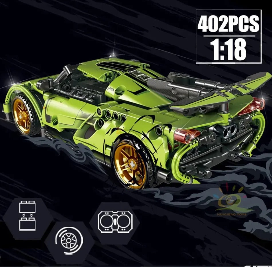 Auto Deportivo +control Remoto (bloques De Construcción)402pcs