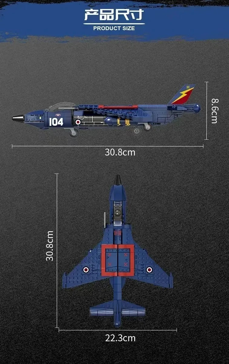Avión De Combate Harrier 345 Pcs(Bloques De Construcción) 310