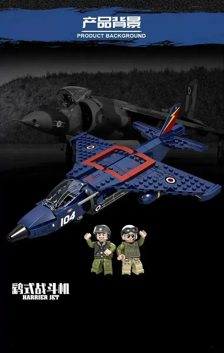 Avión De Combate Harrier 345 Pcs(Bloques De Construcción) 310
