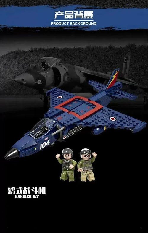 Avión De Combate Harrier 345 Pcs(Bloques De Construcción) 310