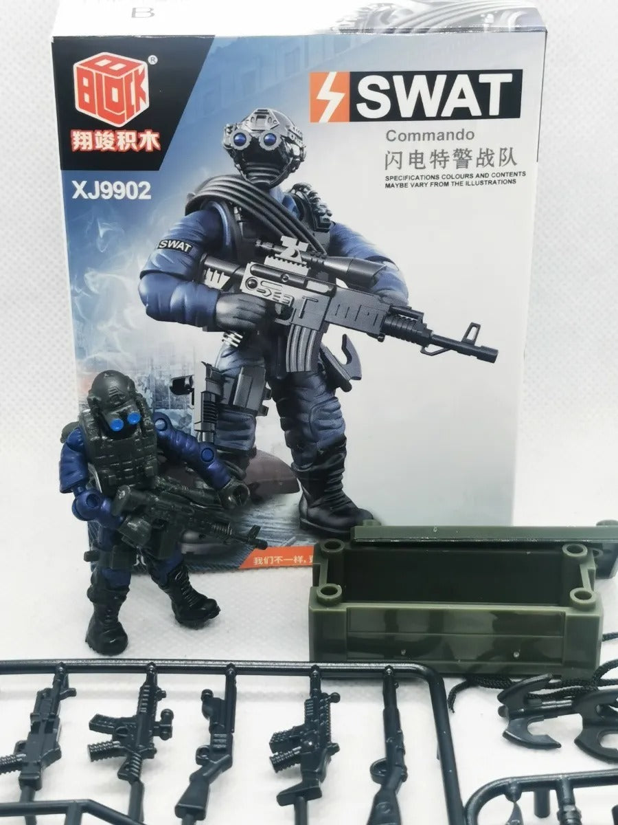 Set Soldados Fuerzas Especiales Swat 8 Unidades bloques de contrucción