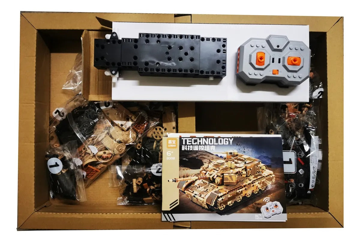 Tanque Militar  M1 Abrams +control Remoto 867 (Bloques De Construcción)