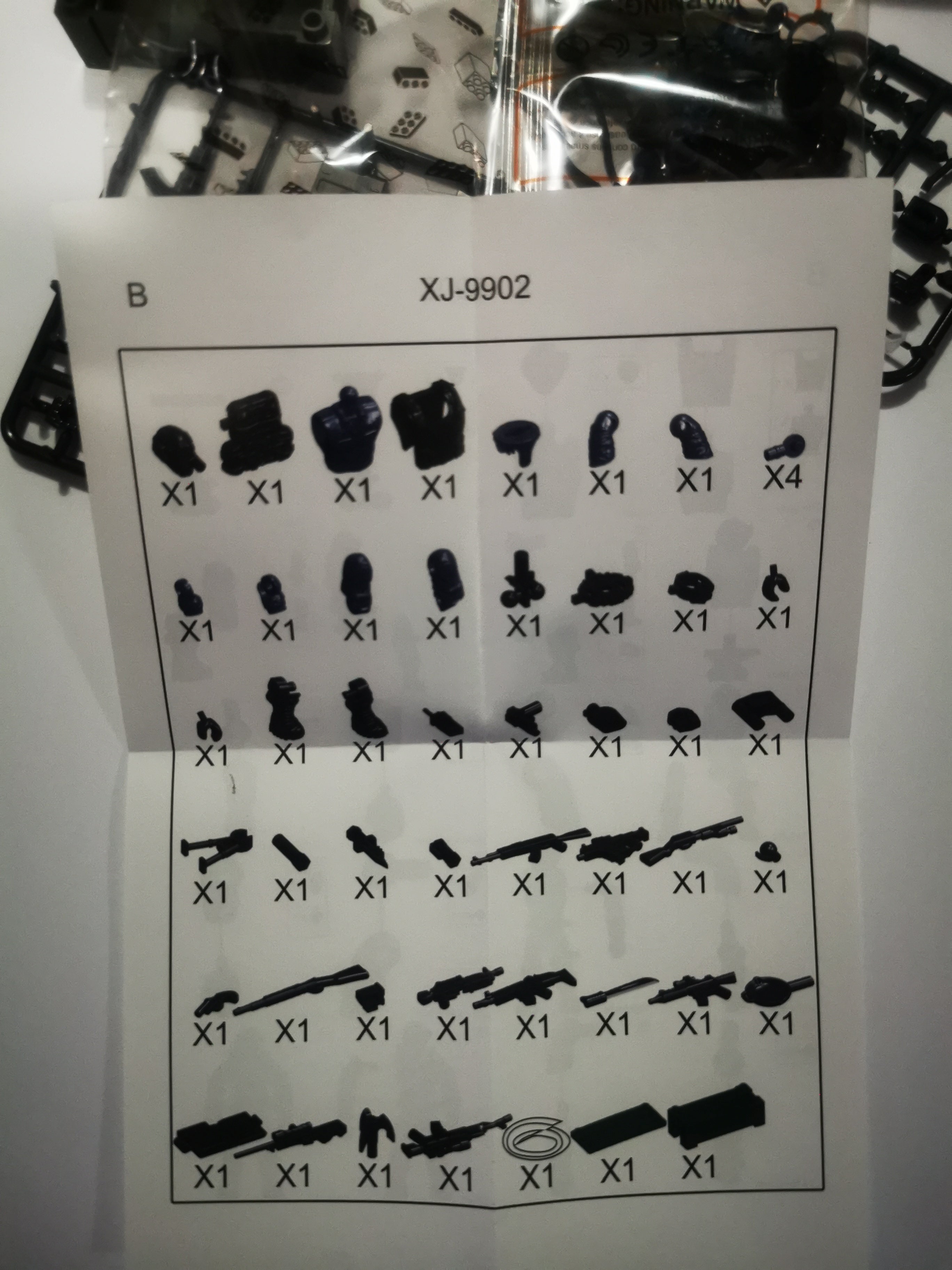 Set Soldados Fuerzas Especiales Swat 8 Unidades bloques de contrucción